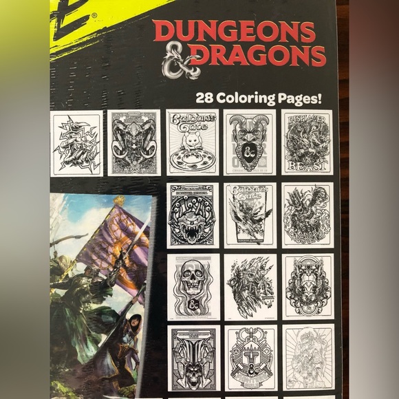 Crayola Dungeons & Dragons Coloring Pages with Full-Color Poster - Picture 2 of 5